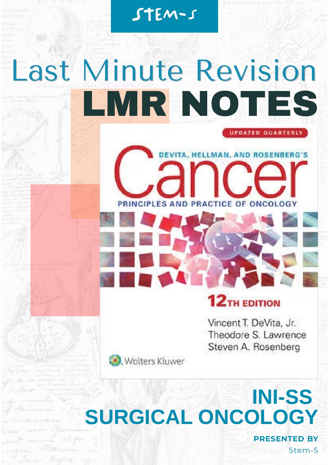 INI-SS SURGICAL ONCOLOGY COVER PAGE